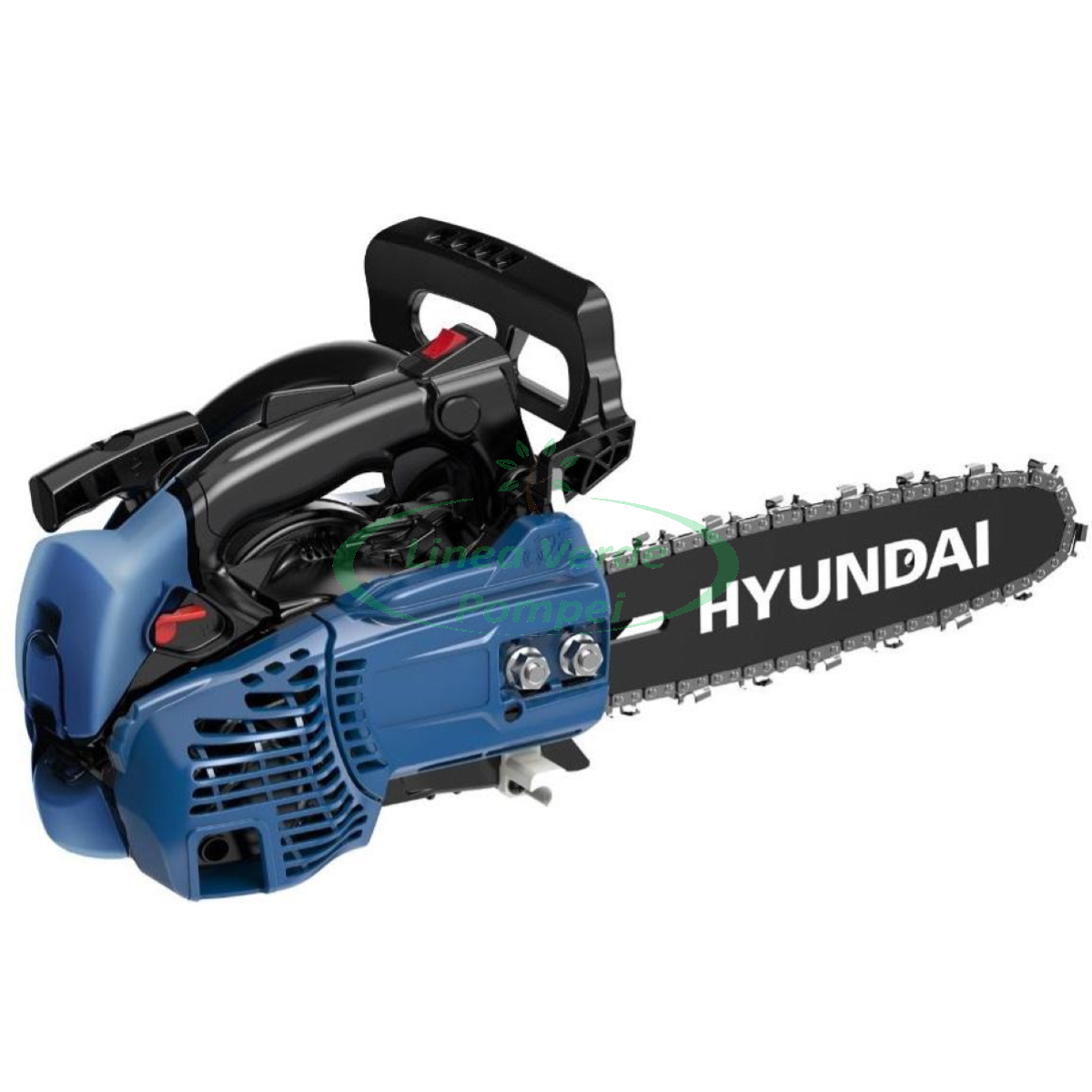 Linea Verde Pompei  Prodotto: 8931 - Motosega a scoppio da potatura Hyundai  Superleggera 25CC - 1,5 HP barra da 25 cm peso 3 kg con sistema  antivibrazione cod. 35520 Mod.TCS2510 carburatore